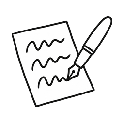A hand writing a checklist on a page
